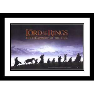 Lord of the Rings Fellowship 20x26 Framed and Double Matted Movie 