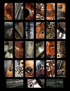 Steampunk #3 Altered Art Domino 1x2 Collage Sheet NEW  