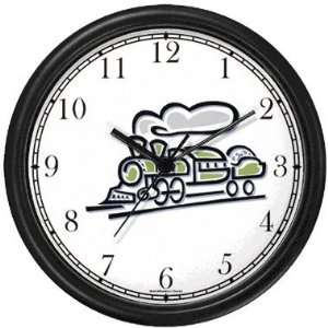  Engine or Locomotive Train (Cartoon) No.4 Wall Clock by 
