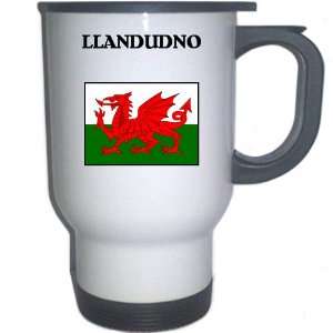  Wales   LLANDUDNO White Stainless Steel Mug Everything 