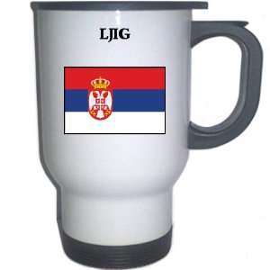  Serbia   LJIG White Stainless Steel Mug 