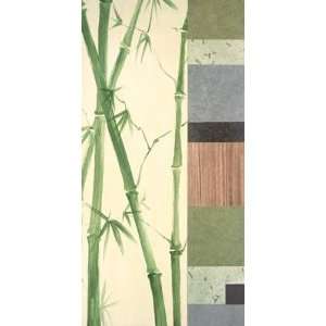   Collage With Bamboo II artist Julieann Johnson 35x18