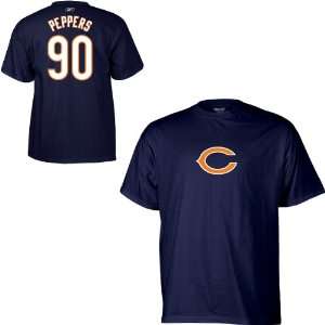  Reebok Chicago Bears Julius Peppers Name & Number T Shirt 