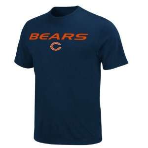   Chicago Bears Navy Blue Line of Scrimmage IV Tshirt