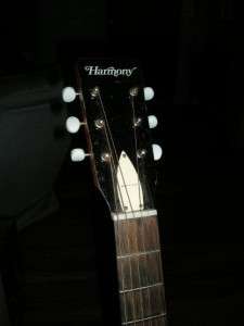 Vintage 1970s Harmony H6365 SOLID mahogany BODY acoustic guitar. Rare 