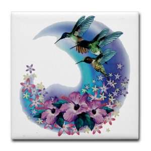  Tile Coaster (Set 4) Hummingbird And Hibiscus Everything 