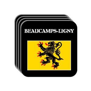 Nord Pas de Calais   BEAUCAMPS LIGNY Set of 4 Mini Mousepad Coasters