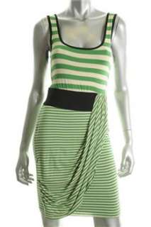 Bailey 44 NEW Green Versatile Dress Striped Sale L  