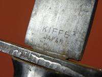 Japanese Japan KIFFE Bayonet Fighting Knife Dagger  