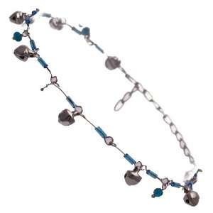  Kalyani Silver Turquoise Ankle Chain Jewelry
