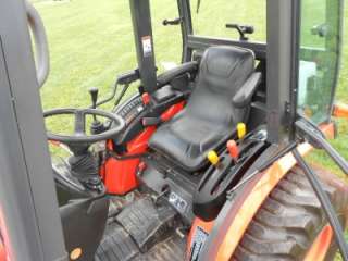 KUBOTA B3030 GST 4X4 CAB TRACTOR W/ LA403 LOADER AND 60 BELLY MOWER 