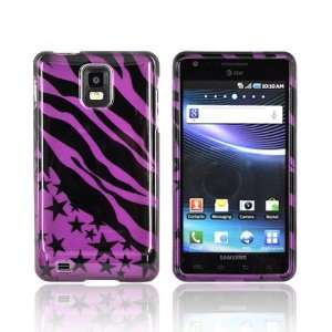  Purple Black Zebra & Stars Hard Plastic Case Cover For 