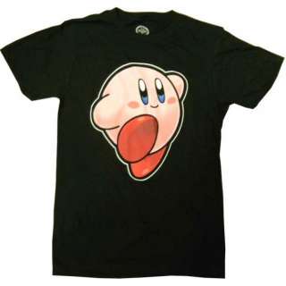 Product Name Nintendo Jumping Kirby Men T shirt (Black)