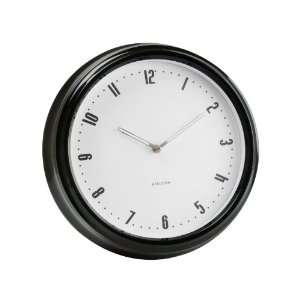   Present Time Karlsson Black Retro Station Wall Clock