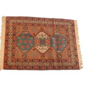  rug hand knotted in Pakistan, Kasak 5ft4x4ft1