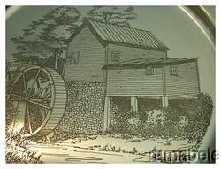 Southern Countryside Water Mill Darell Koons Hales Jewelers Etched 