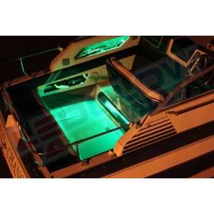 4pc Green LED Boat Deck & Cabin Lighting Kit  Sports 