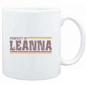  Mug White  Property of Leanna   Vintage  Female Names 