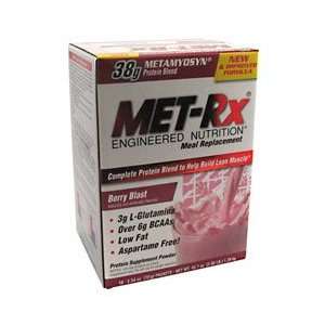  MET Rx Meal Replacement Protein Powder   Berry Blast   18 