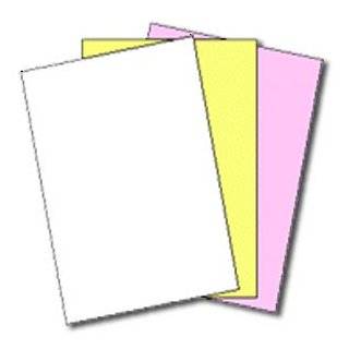167 Sets of 3 Part NCR® Paper 5909    Straight Collated, Letter Size 