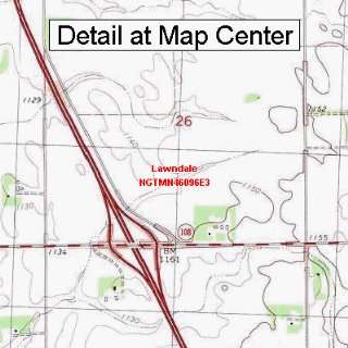 USGS Topographic Quadrangle Map   Lawndale, Minnesota (Folded 