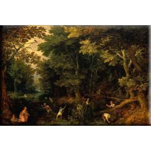 Latona and the Lycian Peasants 16x11 Streched Canvas Art by Brueghel 