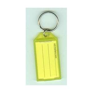  Key Tag, w/Split Ring 60500 80 Yellow 100/box Everything 