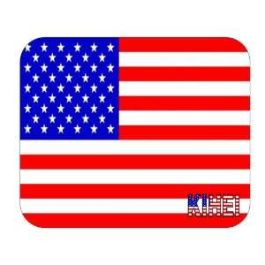  US Flag   Kihei, Hawaii (HI) Mouse Pad 