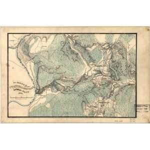  Civil War map Landowners Virginia Chancellorsville