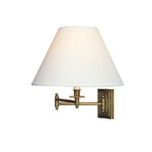  Kinetic Swing Arm Wall Lamp in Antique Natural Brass with 