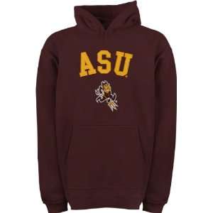  Arizona State Sun Devils Youth Maroon Tackle Twill Hooded 