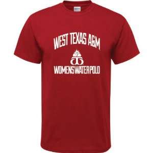  West Texas A&M Buffaloes Cardinal Red Youth Womens Water 
