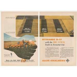  1959 Allis Chalmers Dynamic D 17 Tractor Test 2 Page Print 