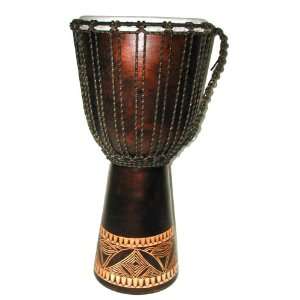  CasaPercussion Djembe, Kuta carving 11 x 24 Musical 