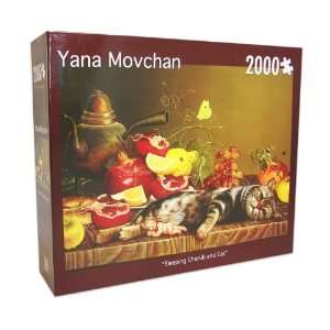  Sleeping Cat Yana Movchan 2000 Piece Puzzle Toys & Games