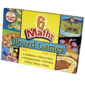  Six Maths Board Games Pack 1