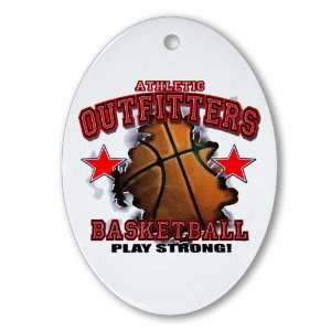   (Oval) Athletic Outfitters Basketball Play Strong 