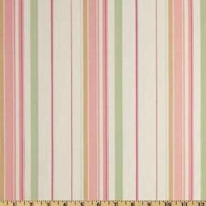  50 Wide Jacquard Stripe Shirting Pink/Mint/White/Tan Fabric 
