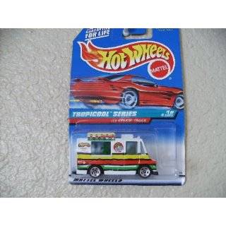 Hot Wheels Ice Cream Truck #693 1998 Tropicool Series Red Card with 