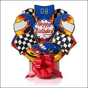   Stock Car Birthday 3 cookies in a mug   Unique Gift Idea Toys & Games