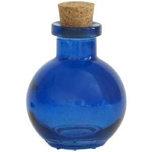  Cobalt Blue Ball Recycled Glass Decorative Bottle 