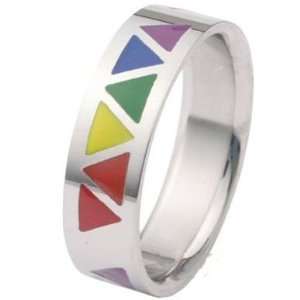  Rainbow Triangle Ring Jewelry