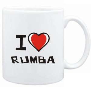  Mug White I love Rumba  Music