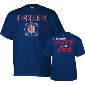  Chicago Fire adidas Navy Forever T Shirt Sports 