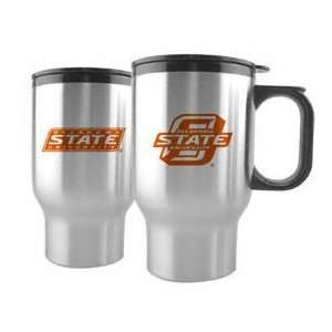  Oklahoma State Cowboys Stainless Steel Travel Mug (Set of 