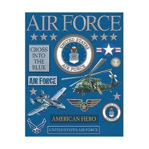 Company Military Deluxe Foil Embossed Stickers Air Force K551084 