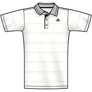  Adidas Classic Traditional Polo Mens White/Navy Sports 