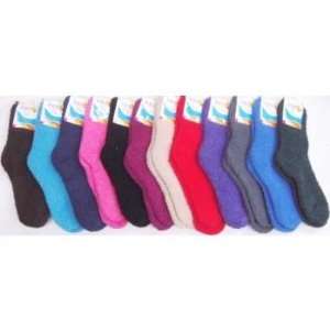  Ladies Fuzzy Socks, solid colors Case Pack 120 Everything 