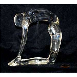 Yoga Positions Acrylic Glass Look Statue Figurine Clear Ustrasana 