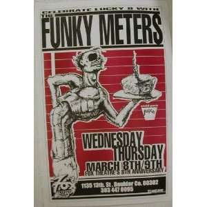  Funky Meters Boulder 2000 Concert Poster SIGNED
